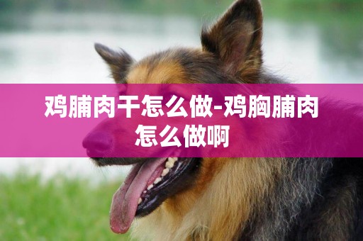 雞脯肉干怎么做-雞胸脯肉怎么做啊