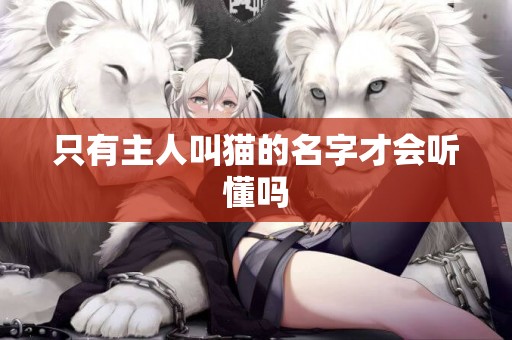 只有主人叫貓的名字才會聽懂嗎