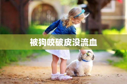 被狗咬破皮沒流血