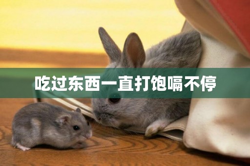 吃過東西一直打飽嗝不停