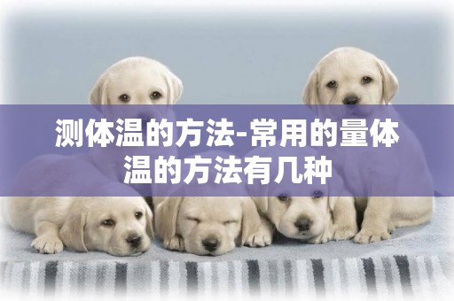 測體溫的方法-常用的量體溫的方法有幾種