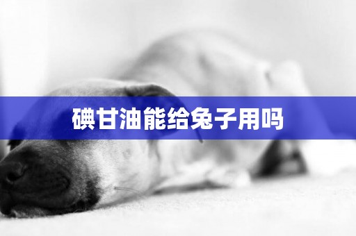 碘甘油能給兔子用嗎