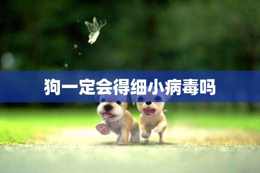 狗一定會得細小病毒嗎