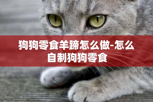 狗狗零食羊蹄怎么做-怎么自制狗狗零食