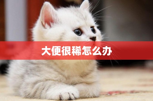 大便很稀怎么辦