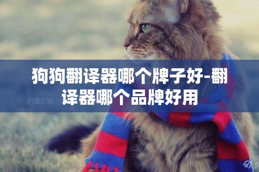 狗狗翻譯器哪個牌子好-翻譯器哪個品牌好用