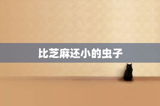 比芝麻還小的蟲子