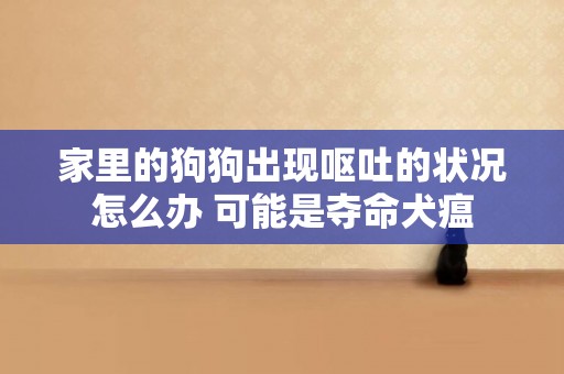 家里的狗狗出現嘔吐的狀況怎么辦 可能是奪命犬瘟 家里的狗狗出現嘔吐的狀況怎么辦 可能是奪命犬瘟