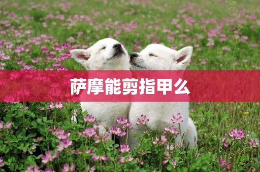 薩摩能剪指甲么