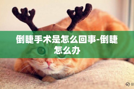 倒睫手術是怎么回事-倒睫怎么辦