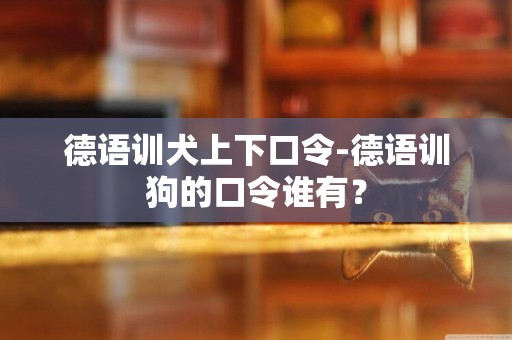 德語訓犬上下口令-德語訓狗的口令誰有？
