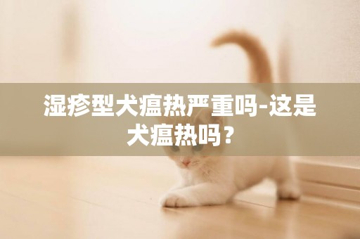 濕疹型犬瘟熱嚴重嗎-這是犬瘟熱嗎？