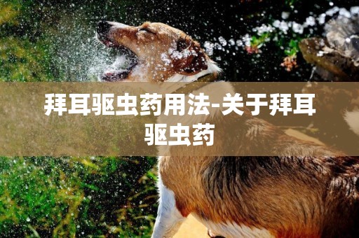拜耳驅蟲藥用法-關于拜耳驅蟲藥