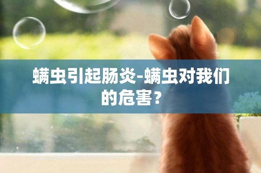 螨蟲引起腸炎-螨蟲對我們的危害？