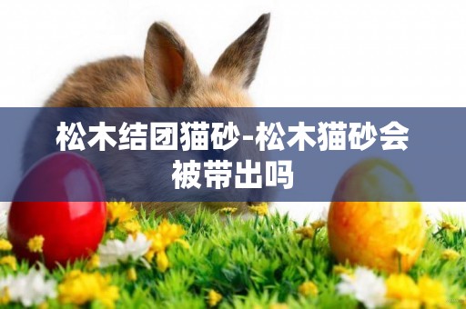 松木結團貓砂-松木貓砂會被帶出嗎