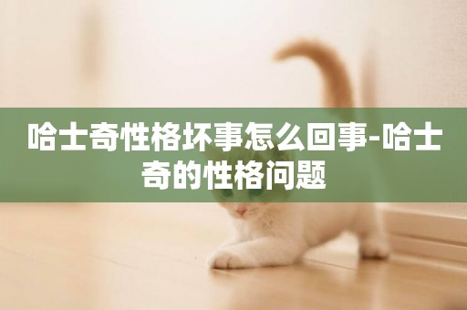 哈士奇性格壞事怎么回事-哈士奇的性格問題