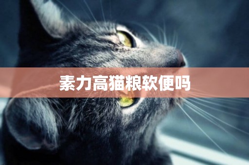 素力高貓糧軟便嗎
