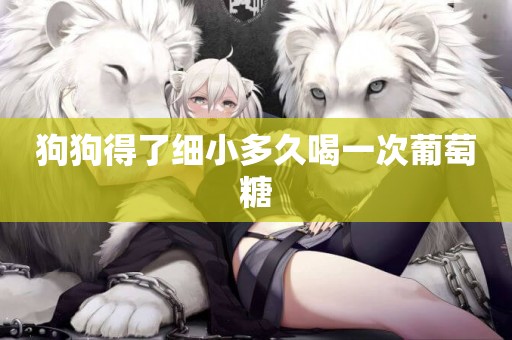 狗狗得了細小多久喝一次葡萄糖