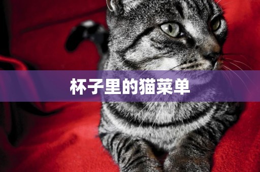 杯子里的貓菜單