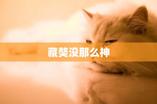 藏獒沒那么神