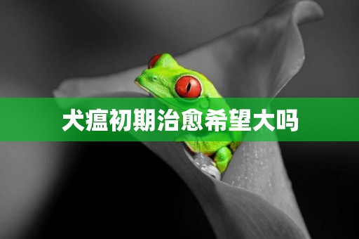 犬瘟初期治愈希望大嗎
