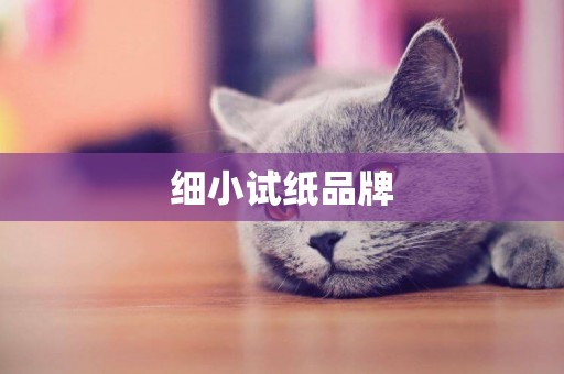 細小試紙品牌