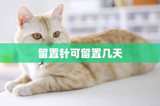 留置針可留置幾天