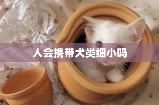 人會攜帶犬類細小嗎