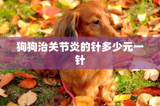 狗狗治關節炎的針多少元一針