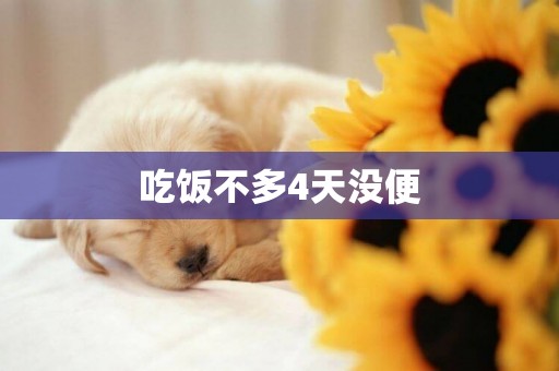 吃飯不多4天沒便