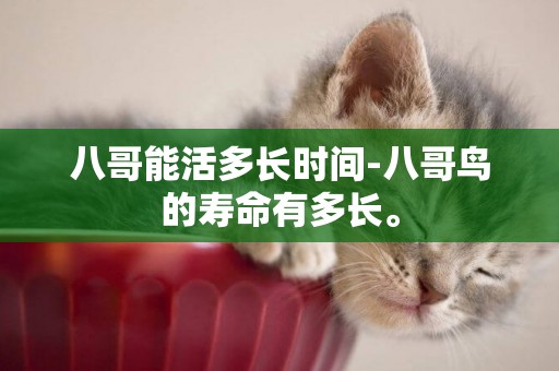 八哥能活多長時間-八哥鳥的壽命有多長。