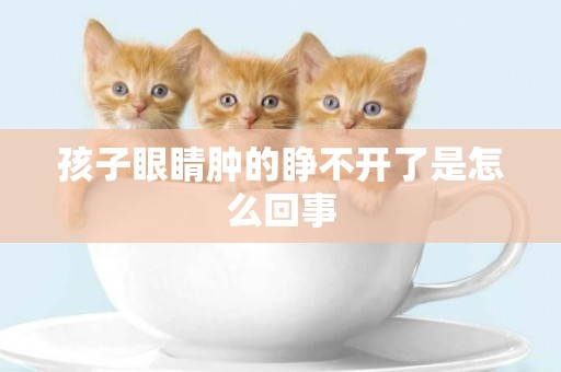 孩子眼睛腫的睜不開了是怎么回事