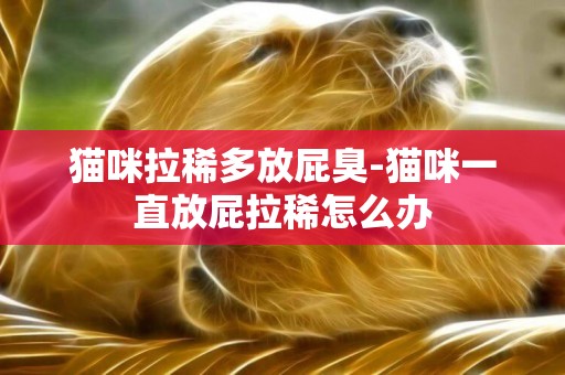 貓咪拉稀多放屁臭-貓咪一直放屁拉稀怎么辦