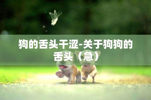 狗的舌頭干澀-關于狗狗的舌頭（急）