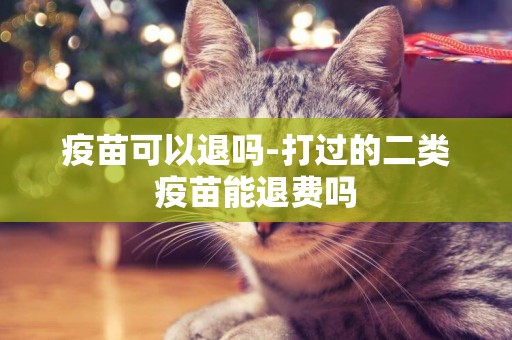 疫苗可以退嗎-打過的二類疫苗能退費嗎