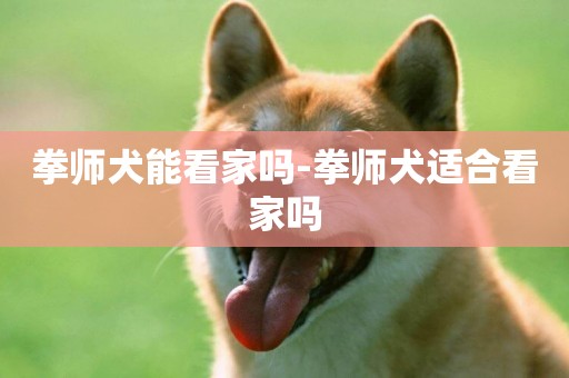 拳師犬能看家嗎-拳師犬適合看家嗎