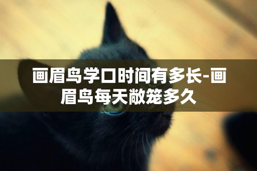 畫眉鳥學口時間有多長-畫眉鳥每天敞籠多久