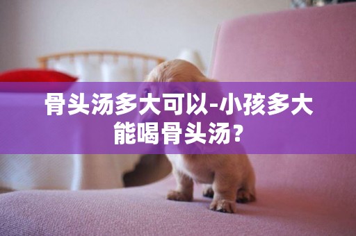 骨頭湯多大可以-小孩多大能喝骨頭湯？