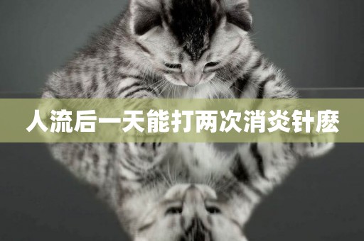 人流后一天能打兩次消炎針麼