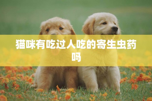 貓咪有吃過人吃的寄生蟲藥嗎