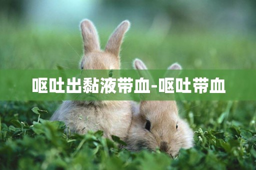 嘔吐出黏液帶血-嘔吐帶血