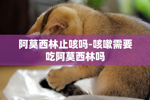 阿莫西林止咳嗎-咳嗽需要吃阿莫西林嗎