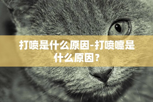 打噴是什么原因-打噴嚏是什么原因？