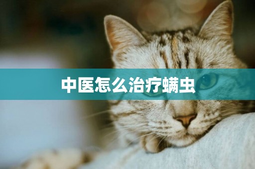 中醫怎么治療螨蟲
