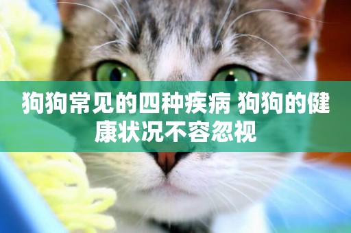 狗狗常見的四種疾病 狗狗的健康狀況不容忽視