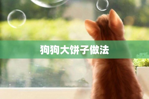 狗狗大餅子做法