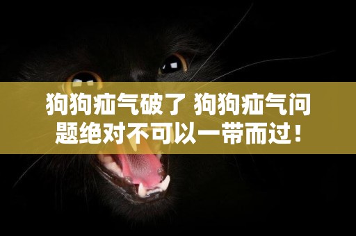 狗狗疝氣破了 狗狗疝氣問題絕對不可以一帶而過！