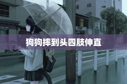 狗狗摔到頭四肢伸直
