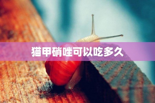 貓甲硝唑可以吃多久