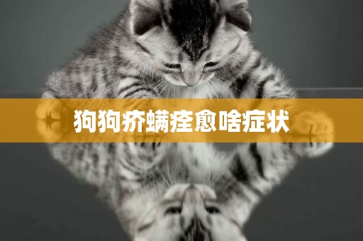 狗狗疥螨痊愈啥癥狀